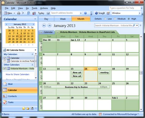 Export emails, contacts, and calendar items to .